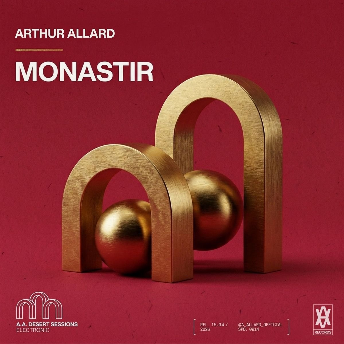 Arthur Allard, pochette du single Monastir