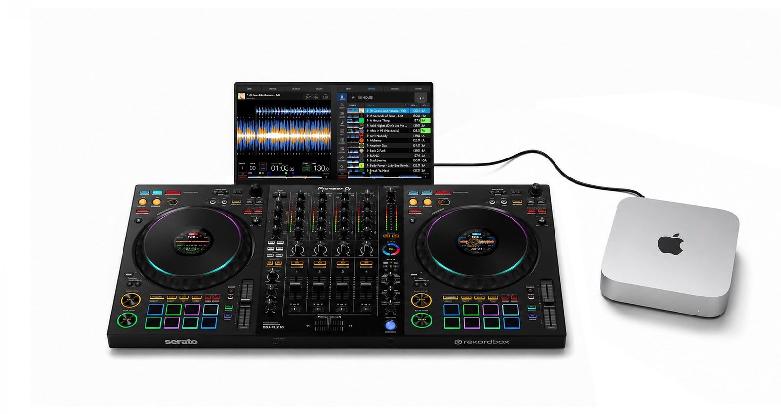 Stembox affiché sur un écran avec un Pioneer DDJ-FLX10