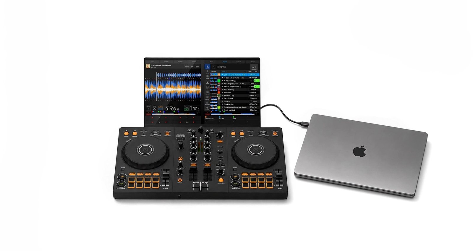 Stembox affiché sur un écran avec un Pioneer DDJ-FLX4